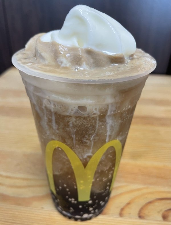 お持ち帰りしたマックフロート